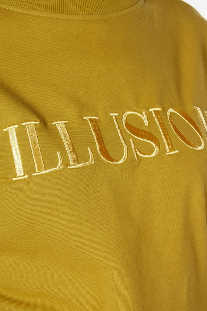 EsQualo Sweater Illusion Olive Taglia: S | Maglioni a maglia Outlet | Donna | Verde