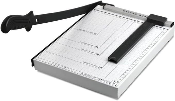 Papier Snijmachine - Guillotine Trimmer - Documenten Snijden - Verstelbare Geleider - 32 cm - Zwart