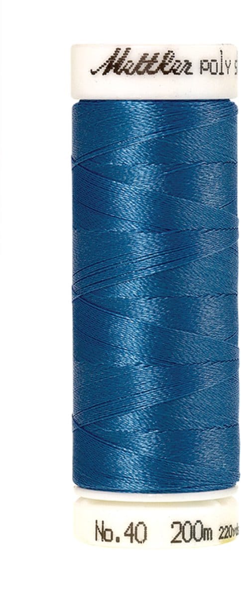 Mettler borduurgaren - Blauw - Nr 3815 - Polysheen - 200 meter