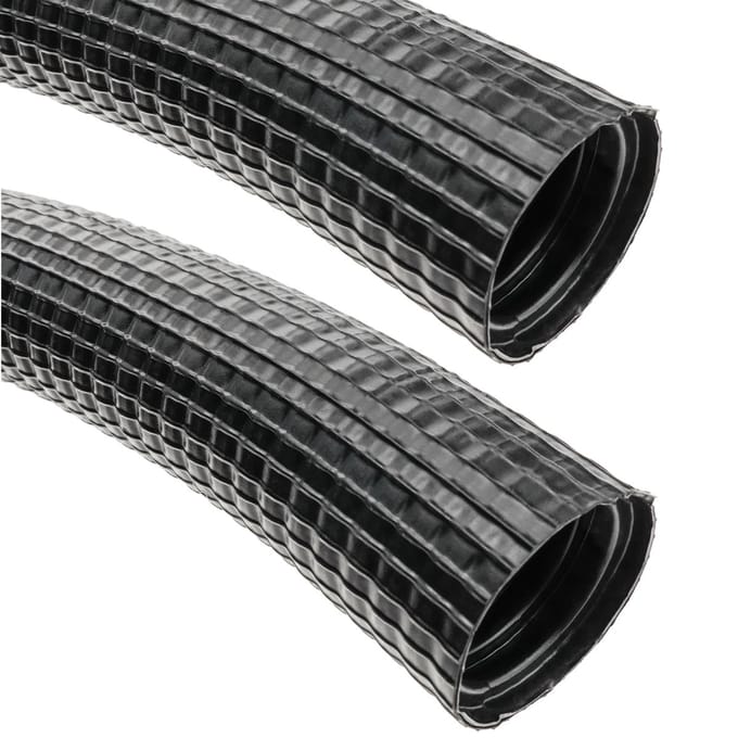 BeMatik - Buitenste ribbelbuis M-32 25 m zwart