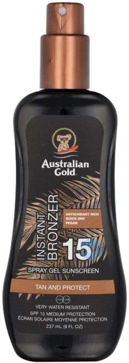 Zonnebrandcrème SPF 15 Spray Gel met Directe Bronzering 237 ml
