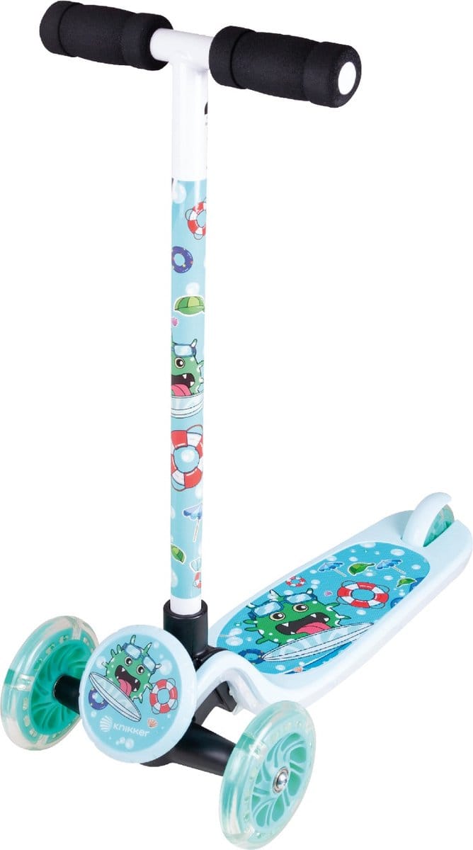 Kinderstep 3 Wielen - 3 4 5 Jaar - Met LED Wielen & Deck - Blauw