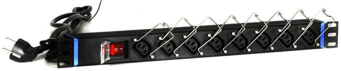 DSIT 19 inch 8 voudige C13 stekkerdoos - geschikt voor serverkast - patchkast en flightcase