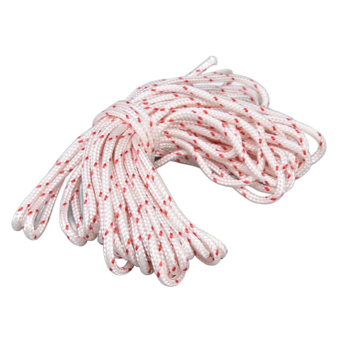 10M Nylon Startertouw Grasmaaier Kettingzaag Trimmer Startertouw Trekkoord Vervanging voor 3.0mm white
