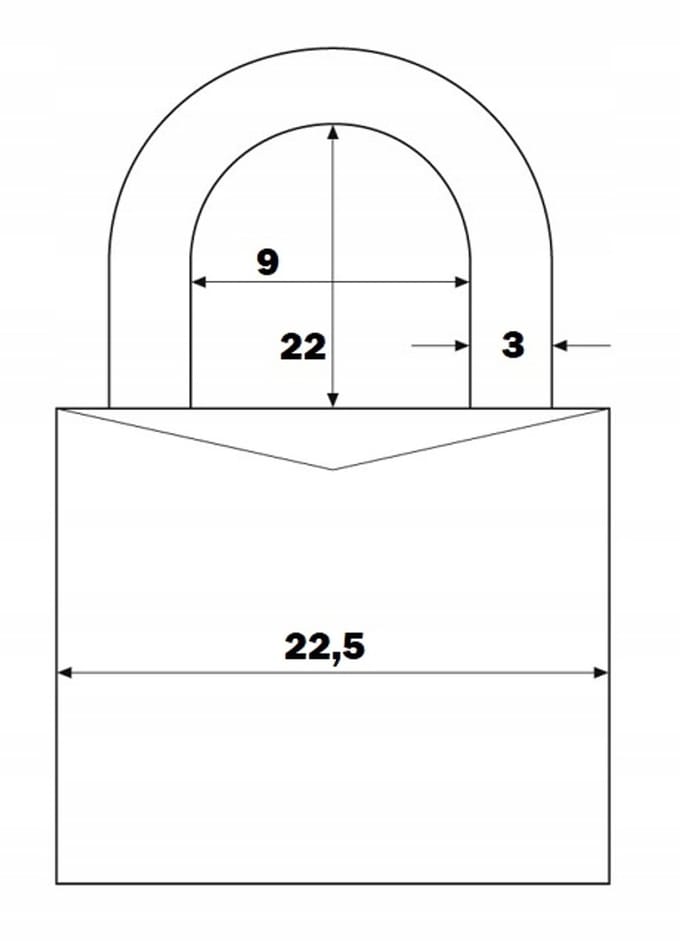 ABUS Cijferhangslot Beugel Geel 20 mm