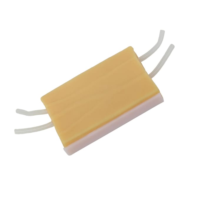 Venapunctie Injectie Oefenpad Herbruikbaar Siliconen Simulatie Zacht Injectiepad voor Verpleegkundige beige