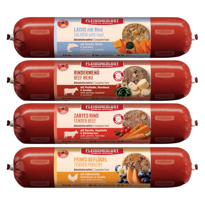 Voordeelpakket Fleischeslust Classic 16 x 400 g - Mixpaket II (4 Sorten)