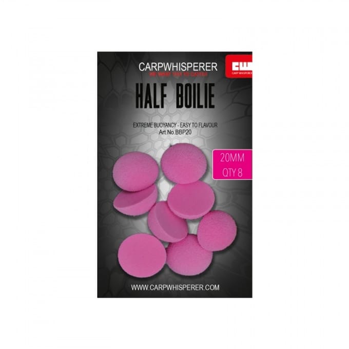 Carp Whisperer - Half Boilie - Diameter: 20mm - Kleur: Roze