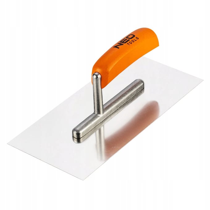 NEO - Roestvrijstalen Troffel - 270x128 mm - Houten Handgreep
