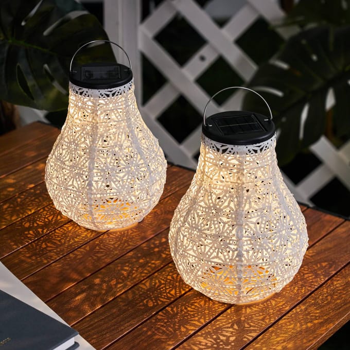 Paulmann Pauleen Solar lampion Sunshine Blaze IP44 3500K 2x4lm Wit