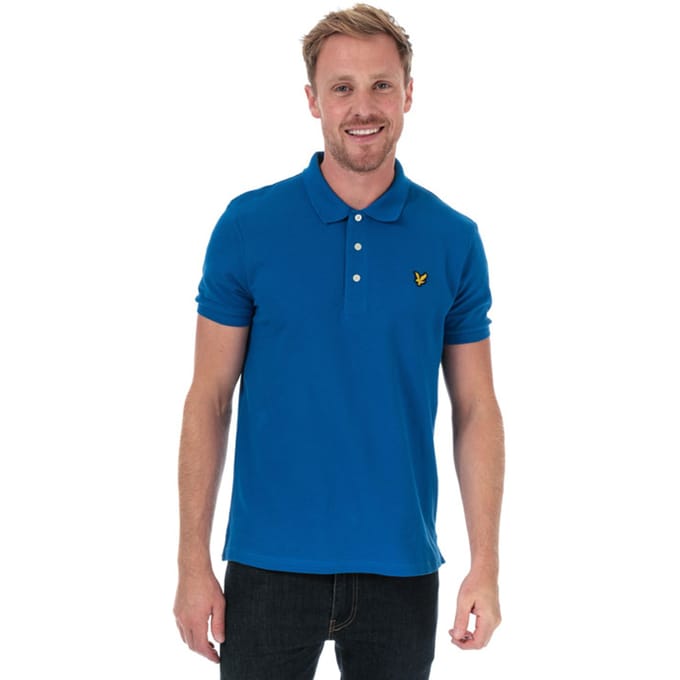 Lyle & Scott effen poloshirt voor heren, blauw