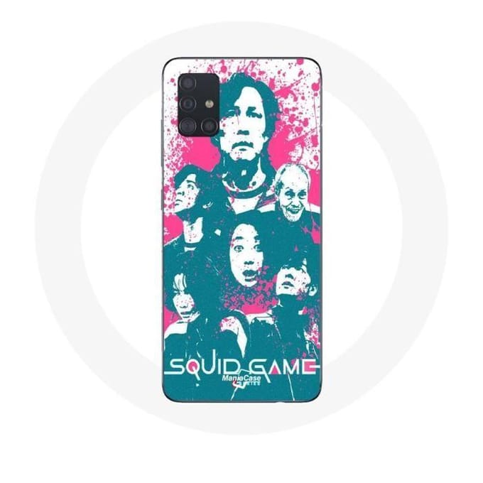 Samsung Galaxy A51 hoesje Squid Game Poster karakterslogo