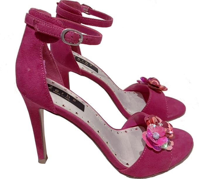 Zerba - Dames Pumps - Maat 38 – Fuxia Nubuck Leer - Averara