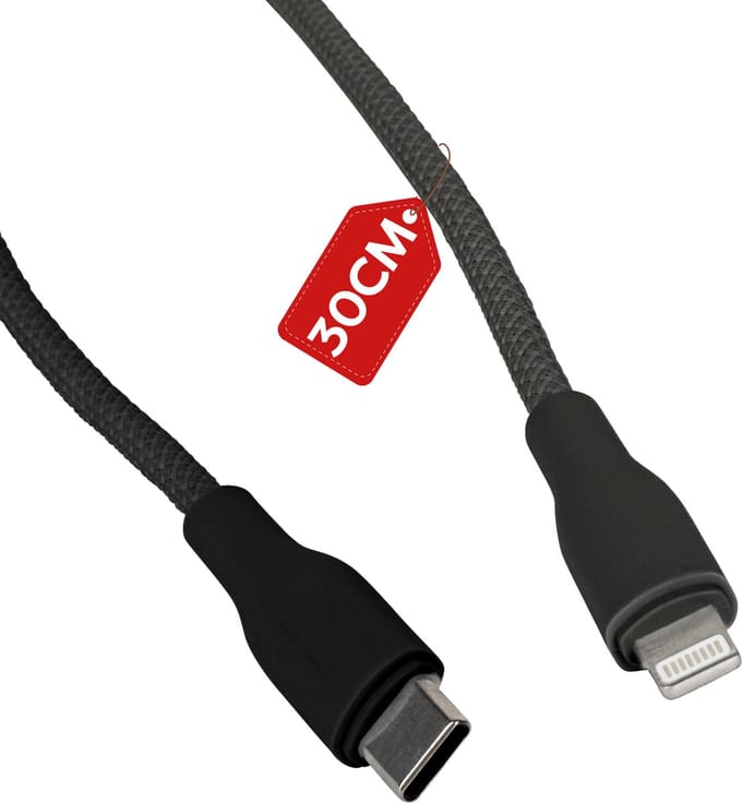 CarPlay kabel geschikt voor iPhone 14 / iPhone 13 / iPhone 12 / iPhone 11 / iPhone X - Usb naar Lightning kabel kort