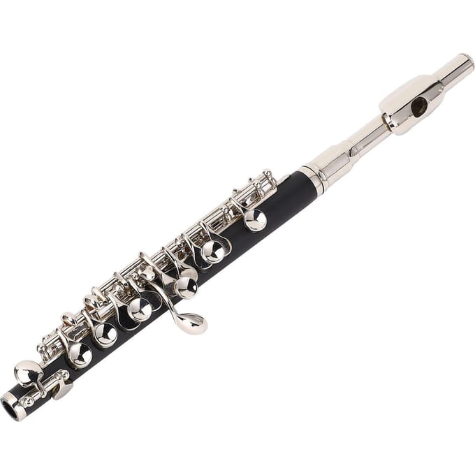 Flûte piccolo en do, instrument de musique pour débutants, avec kit de nettoyage black
