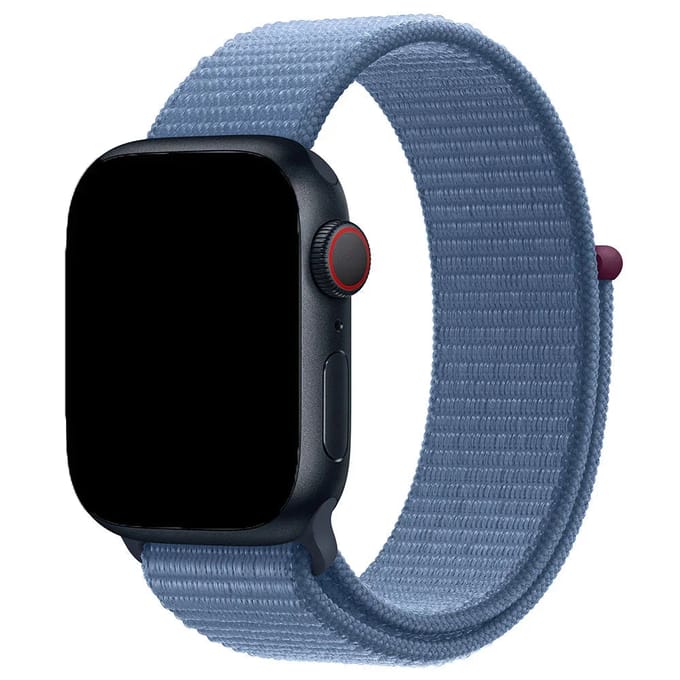 2+2 | Apple Watch Bandje Nexora - Geweven - Nylon - Winterblauw