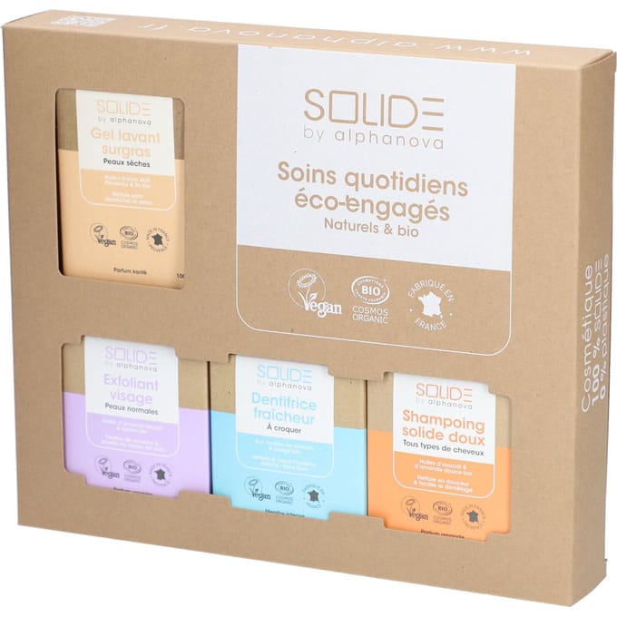 Alphanova Solide Giftbox bars zero water droge huid 1 Stuks