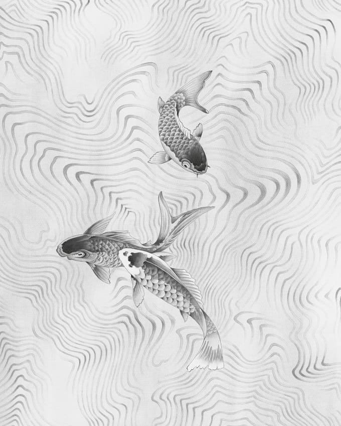 Fotobehang - Perfect Pond 200x250cm - Vliesbehang