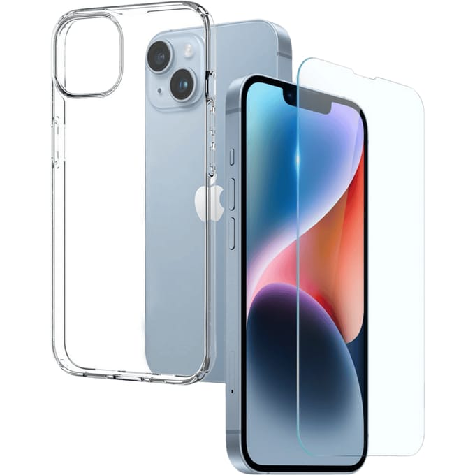 Northjo Apple iPhone 14 Hoesje en Screenprotector Transparant