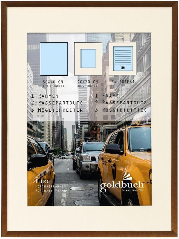 Goldbuch - Fotolijst Puro - Brons - 20x30 cm (30x40 cm)