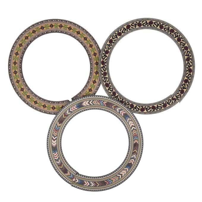 3 stuks Gitaar Klankgat Inleg Klassieke Akoestische Gitaren Muziekinstrument Accessoires beige