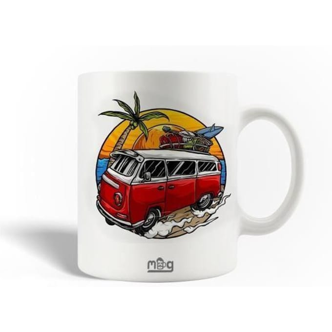 Mug en Céramique Citation Voyage Plage Voyage Surf