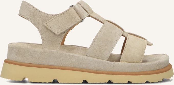 Shabbies Wana Sandal Sandalen - Dames - Beige - Maat 42