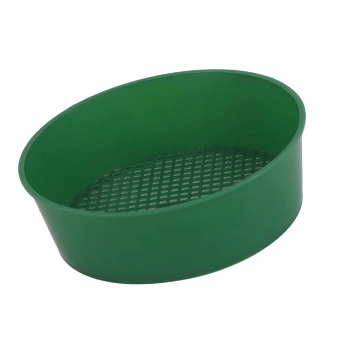4 stuks Plastic Tuinnet Tuinzeef Succulenten Zand Steen Filter Gereedschap blue
