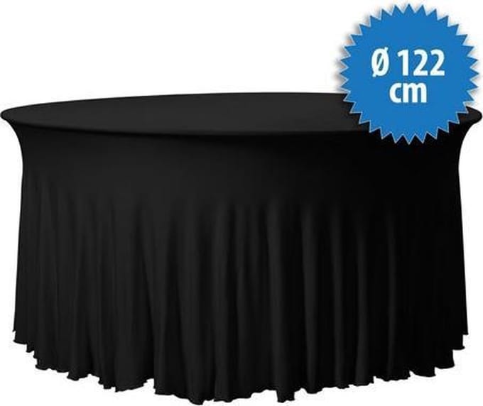 Cover Up tafelrok Surf - Ø122cm  - Zwart