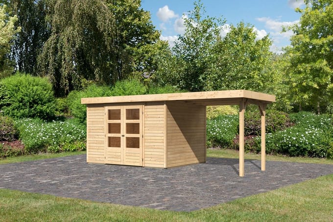 Tuinhuis Askola 5 met Overkapping 554 x 262 cm