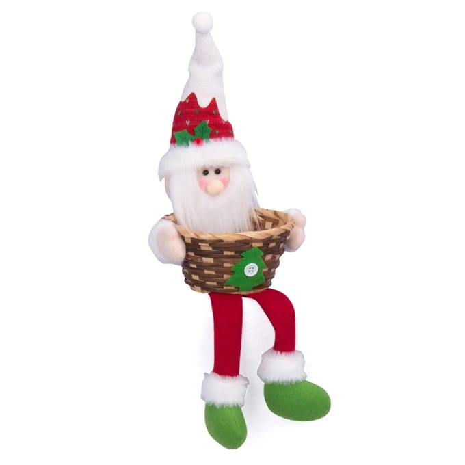 Kerst Fruitmand Kindergeschenk Snoepdoos Kerst Snoepmand voor Huisdecoratie white