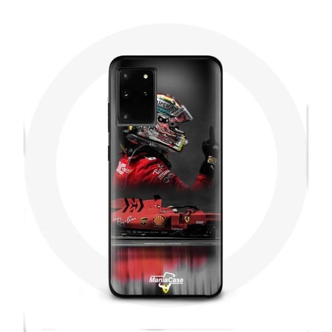 Case voor Samsung Galaxy S20 Ultra Formule 1 Sebastian Vettel F1 Racing Driver Rood