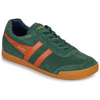 Gola Harrier Suede - Heren Sneaker - Evergreen-Moody-Orange-Navy