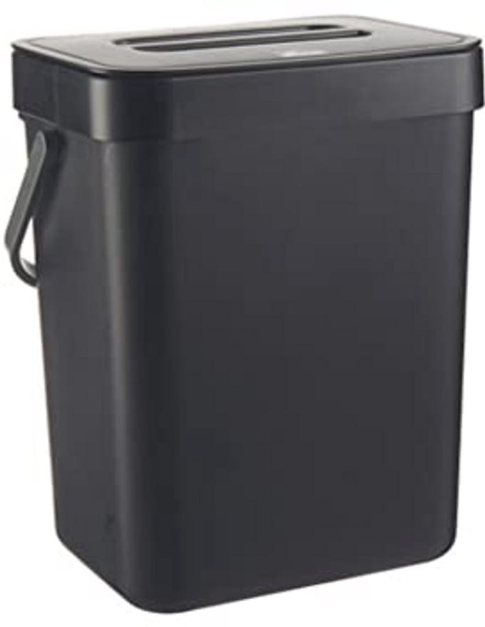 Biologische Compostemmer voor Keuken en Badkamer - 3 Liter Compostcontainer met Deksel