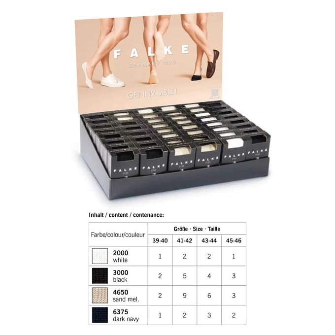 Onzichtbare sokken Falke Step Medium Cut Box