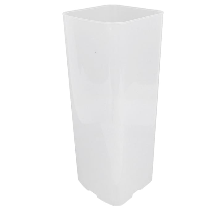 Broodopbergcontainer Plastic Transparant Ruimtebesparend Multifunctioneel met Deksel Broodsaver voor Sandwich Toast Frans L white