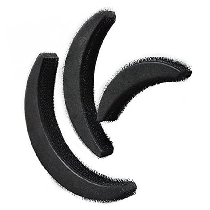 3 stuks Vrouwen Volume Haarbasis DIY Bump Styling Clip Stick Bun Maker Insteek Tool black