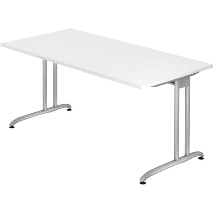 Bureautafel TARA, C-poot, rechthoek, B 1600 x D 800 x H 720 mm, wit