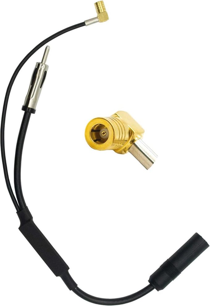 Universele Auto DAB Splitter SMB naar DIN Adapter voor FM/AM Radio