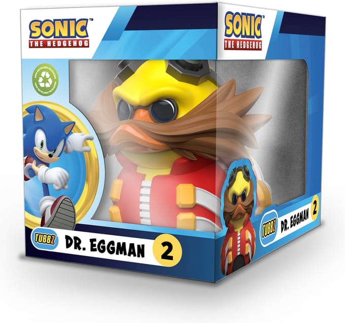Numskull - Best of TUBBZ Boxed Badeend - Sonic the Hedgehog - Dr Eggman - 9cm