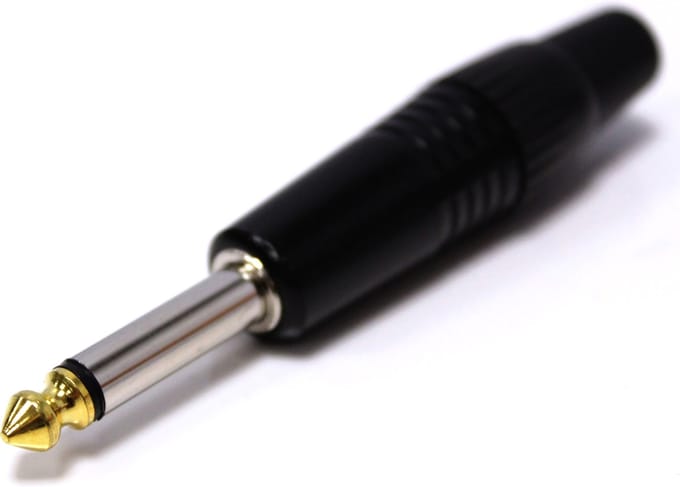 BeMatik - 6,3 mm mannelijke mono plastic jack connector