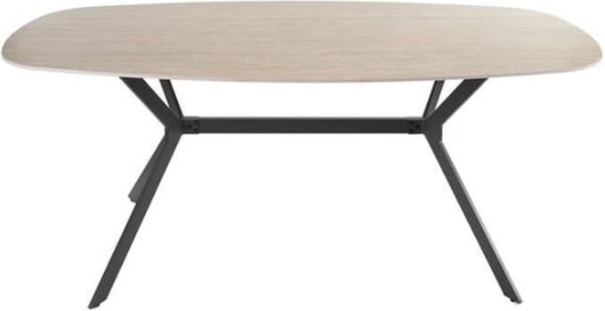Eettafel travertin keramiek deens ovaal 180x90 cm - Beige