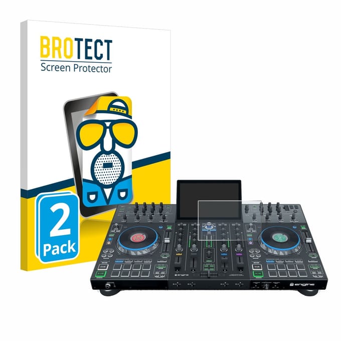 BROTECT - Screenprotector voor Denon DJ Prime 4/ 4+ - Folie Beschermfolie matte 2 Stuks