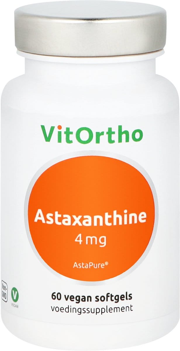 VitOrtho Astaxanthine 4 mg - 60 softgels - Antioxidant preparaat