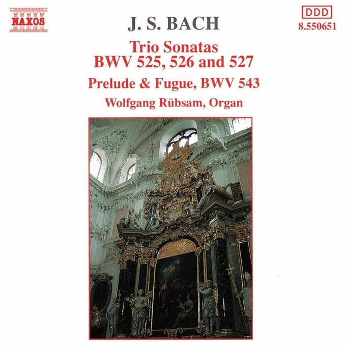 Wolfgang Rübsam - J.S. Bach: Trio Sonates Bwv 525-527 (CD)