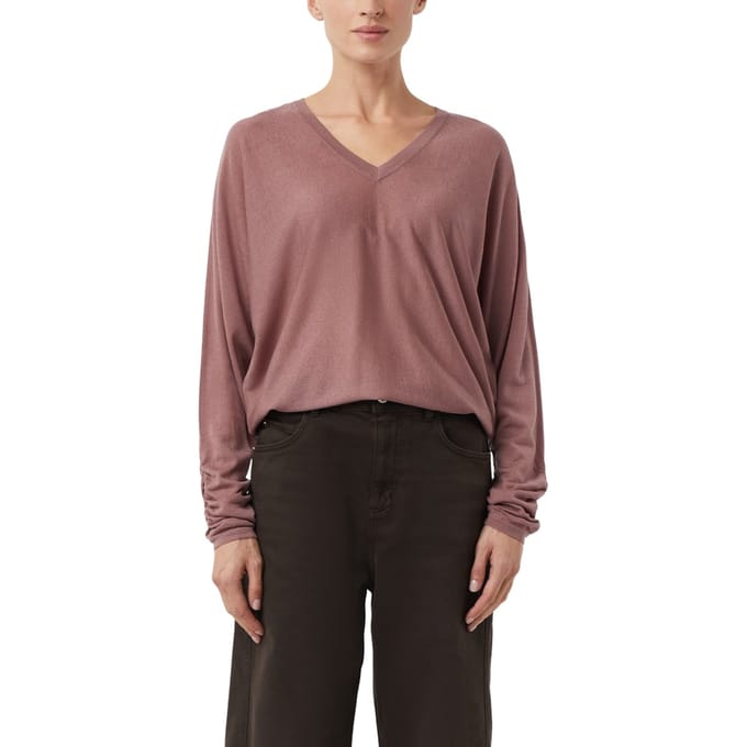Comma  Pullover Pink Maat: S | Longsleeves Outlet | Dames | Roze