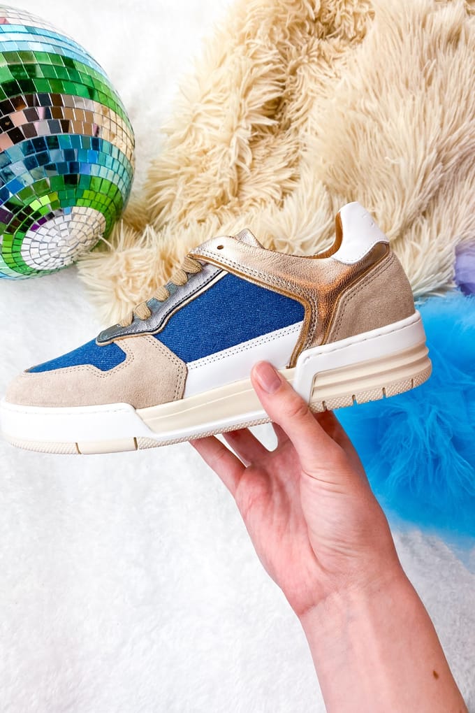 DWRS label Rugby Denim Beige / Stone Größe: 37 | Trainers Outlet | Damen | Blau
