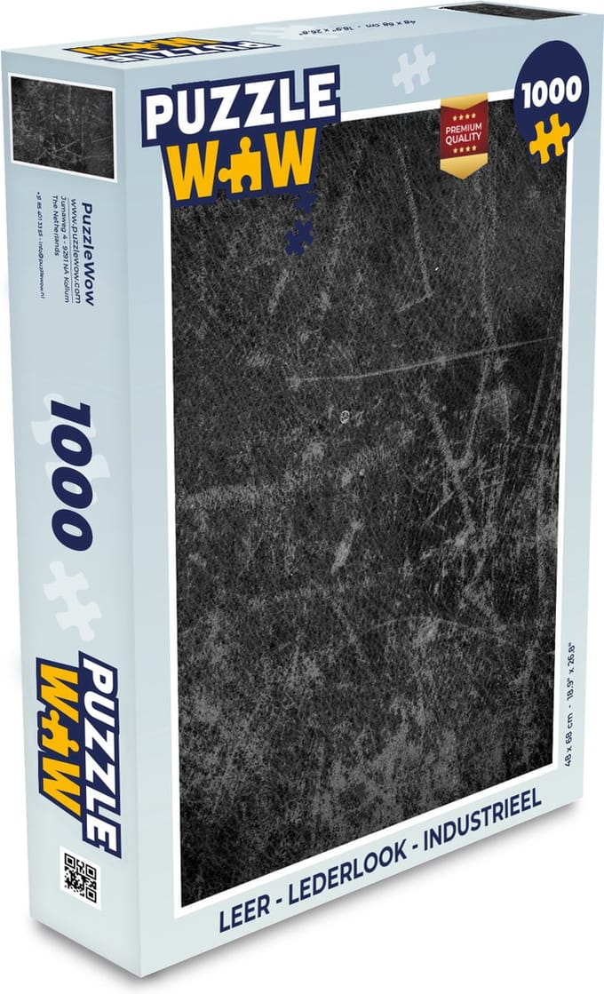 Puzzel Leer - Lederlook - Industrieel - Legpuzzel - Puzzel 1000 stukjes volwassenen