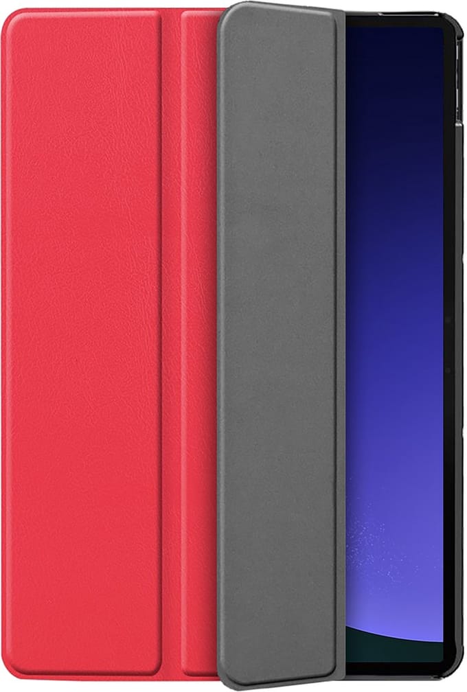 Cazy tablet Hoes geschikt voor Samsung Galaxy Tab S9 / S9 FE / S10 FE / S10 Lite - TriFold Bookcase - Rood