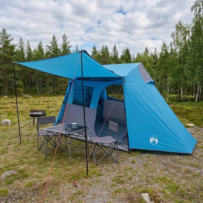 vidaXL - Tunneltent - Blauw - 475 - x - 220 - x - 192 - cm